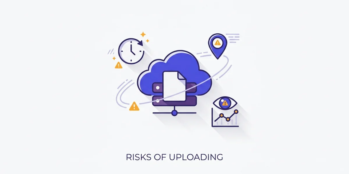 The hidden risks of uploading: storage, metadata, and data mining